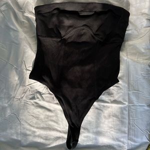 Urban Outfitters Black Strapless Bodysuit